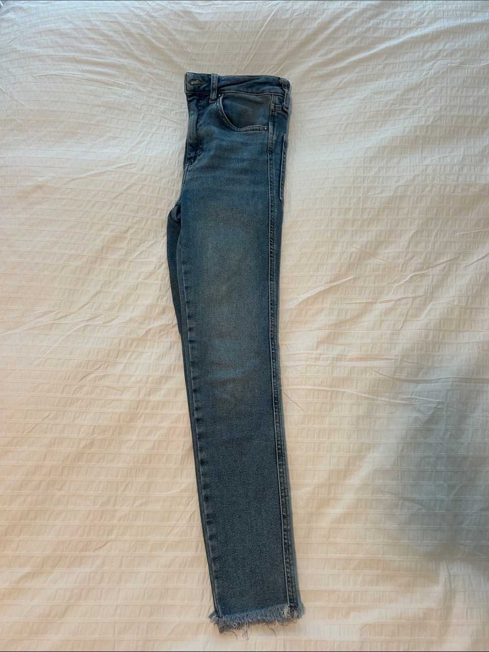 Free People High-Rise Skinny Jeans in Dark Blue
